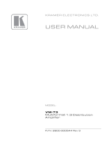 Kramer Electronics VM-73 User manual