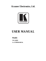 Kramer Electronics VM-22HD User manual