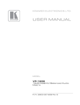 Kramer VP-1608 User manual