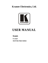 Kramer VS-162V User manual