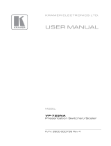 Kramer Electronics VP-725NA User manual