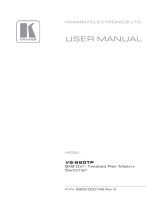 Kramer Electronics VS-88DTP User manual