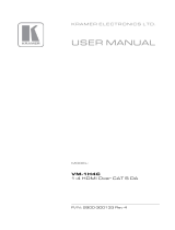 Kramer VM-1H4C User manual