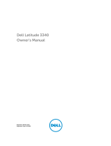 Dell Latitude 3340 User manual