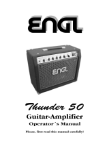 Engl Thunder 50 Reverb E320 User manual