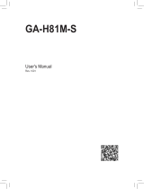Gigabyte GA-H81M-S (rev. 1.0) User manual