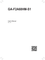 Gigabyte GA-F2A68HM-S1 User manual