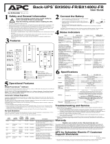 Schneider Electric BX1400U-FR User guide