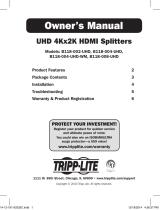 Tripp Lite B118-004-UHD-WM Owner's manual