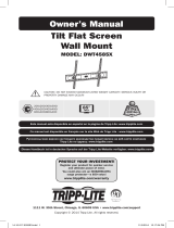 Tripp Lite DWT4585X Tilt Flat Screen Wall Mount Owner's manual
