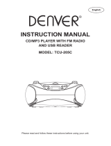 Denver TCU-205RED User manual