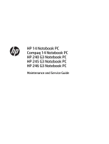 HP 245 G3 Notebook PC User guide