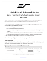 Elite Screens QuickStand 5-Second 180" User guide