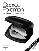 George Foreman FAT REDUCING GRILL User manual