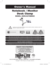 Tripp Lite Model: DDR1327NBMSC Notebook / Monitor Desk Clamp Owner's manual