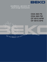 Beko CF5015 APW WHT FFREEZER User manual