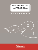 Baumatic BC391.3 Dual Fuel Range Cooker User manual