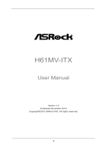 ASROCK H61MV-ITX User manual