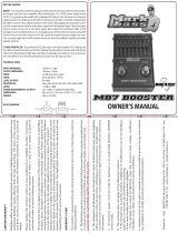 MarkBass MB7 Booster Owner's manual
