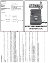 MarkBass MB7 Distorsore Owner's manual