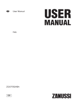 Zanussi ZGO75524BA User manual