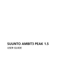 Suunto AMBIT3 PEAK 1.5 User manual