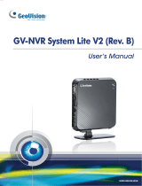 Geovision GV-NVR SYSTEM LITE V2 User manual