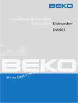 Beko DW603 User manual