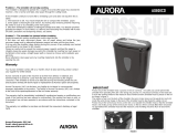 Aurora AS800CD User manual