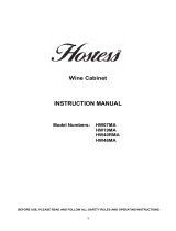 Hostess HW46MA 46 Bottle Wine Cabinet User manual