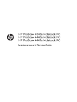 HP ProBook 4545s Notebook PC User manual