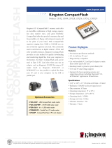 Kingston Technology CF/1024 Datasheet