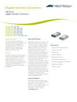 Allied Telesis 1000LX Gigabit Interface Converter (GBIC), 70km Datasheet