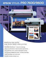 Epson 9600 - Stylus Pro Color Inkjet Printer Datasheet