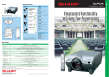 Sharp XG-P25X Datasheet