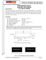 Kingston Technology KVR333X64SC25/5 Datasheet