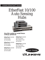Linksys EtherFast® 16-Port 10/100 Auto-Sensing Hub, Desktop User manual