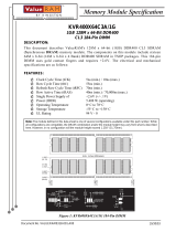 Kingston Technology KVR400X64C3A/1GB Datasheet