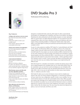 Apple DVD Studio Pro Datasheet