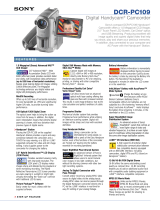 Sony DCR-PC109 User manual