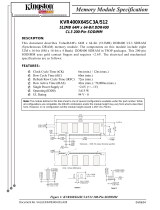 Kingston Technology KVR400X64SC3A/512 Datasheet