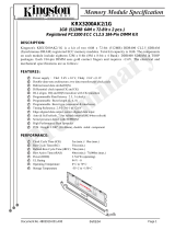 Kingston Technology KRX3200AK2/1G Datasheet