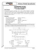 Kingston Technology KVR400X64SC3A/256 Datasheet