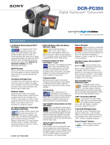 Sony DCR-PC350 User manual
