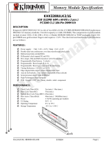 Kingston Technology KHX3200ULK2/1G Datasheet