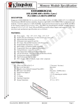 Kingston Technology KHX5400D2K2/1G Datasheet