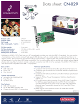 Sitecom USB 2.0 PCI card – 4 port Datasheet