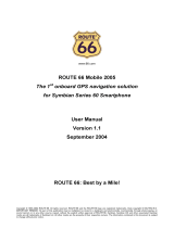 ROUTE 66 Mobile 2005 User manual