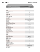 Sony DVP-NS52PS Datasheet