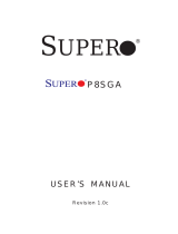 Supermicro P8SGA User manual